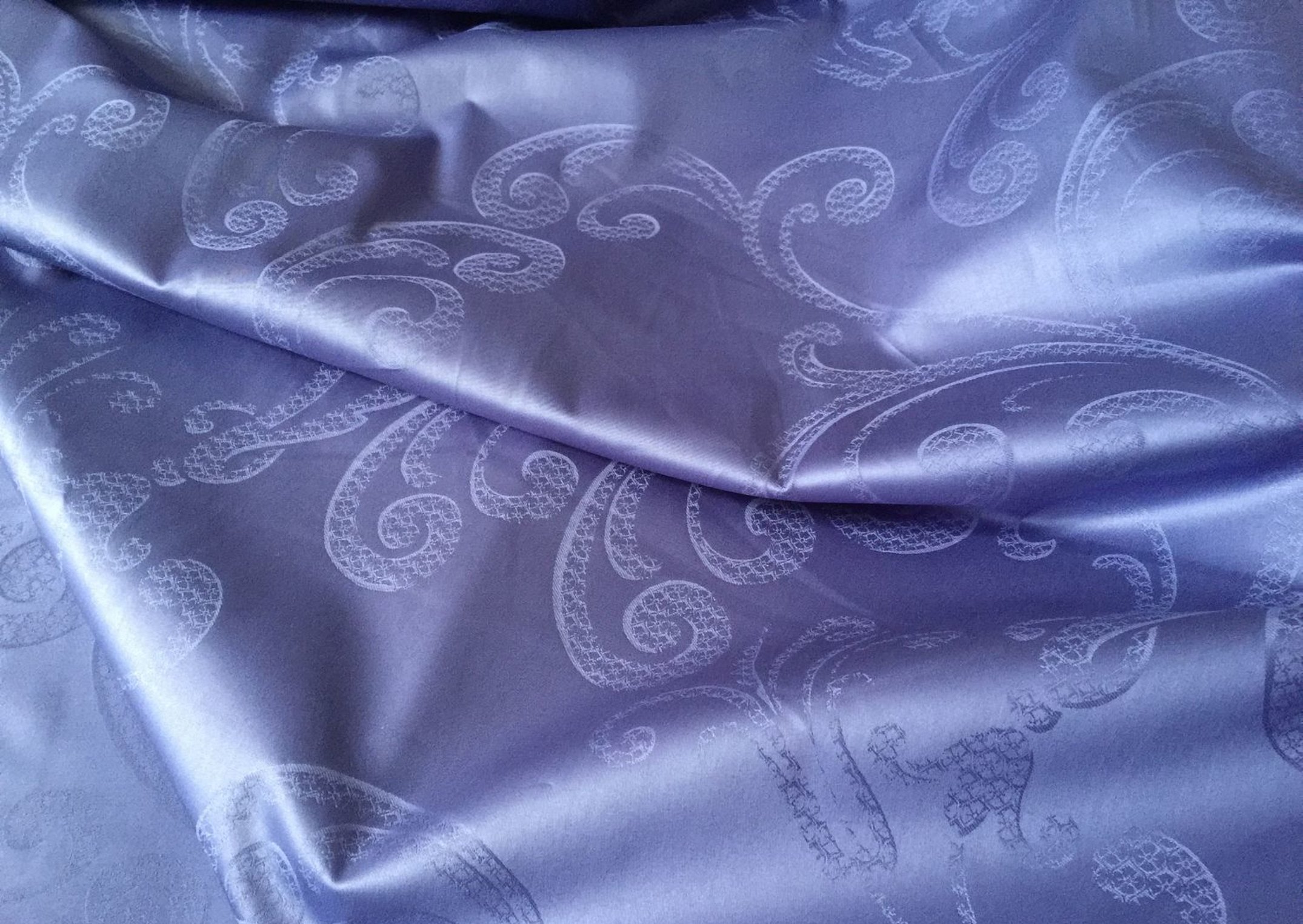 jacquard satinato blu