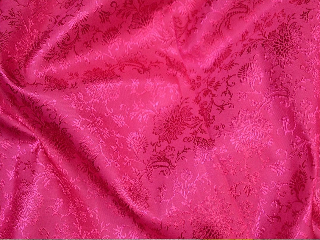 Tessuto satinato fucsia
