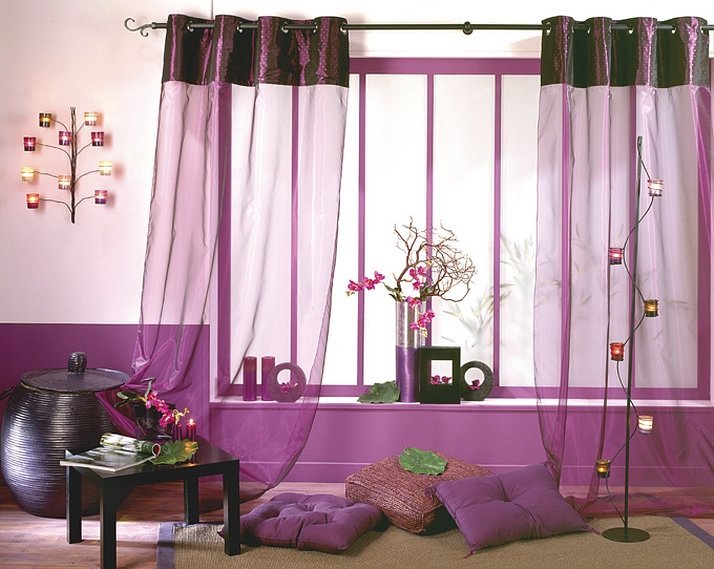 Farget organza